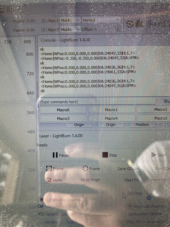 Homing Error Issues Lightburn Software Questions Lightburn Software