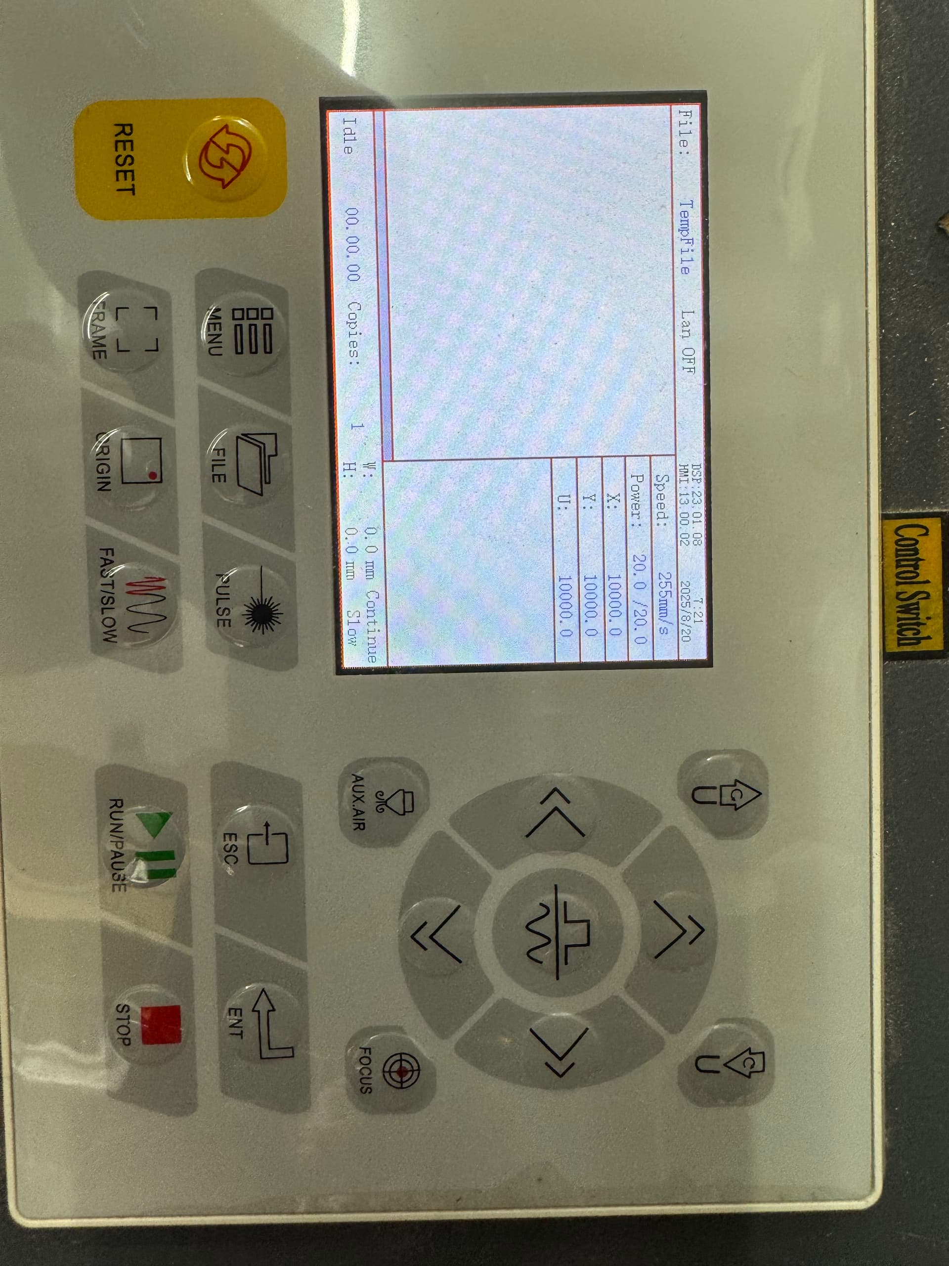 Ruida 644XG does not control X and Y axis - Ruida controllers