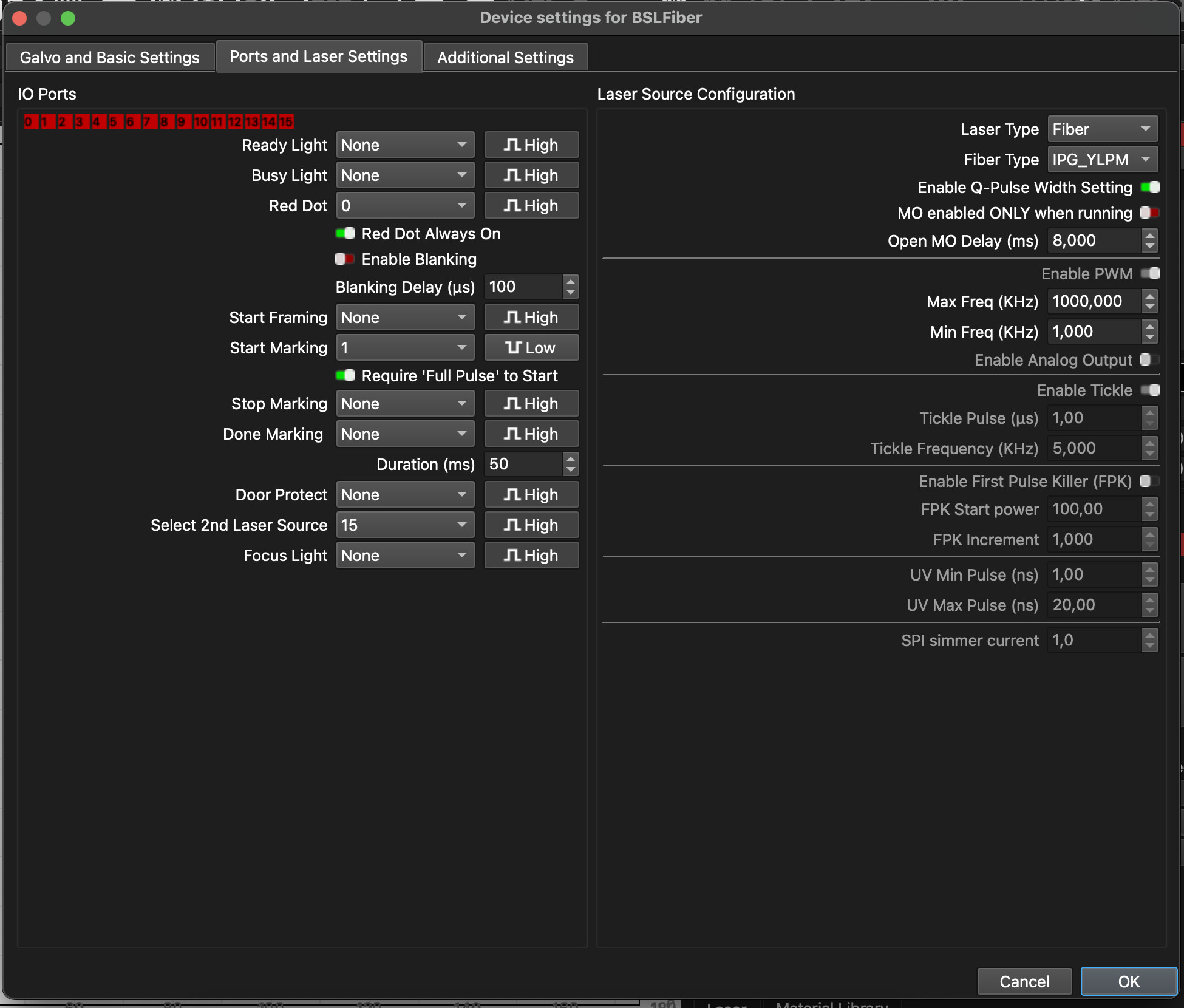 Crashing with Monport 30W Mopa - LightBurn Hardware Compatibility