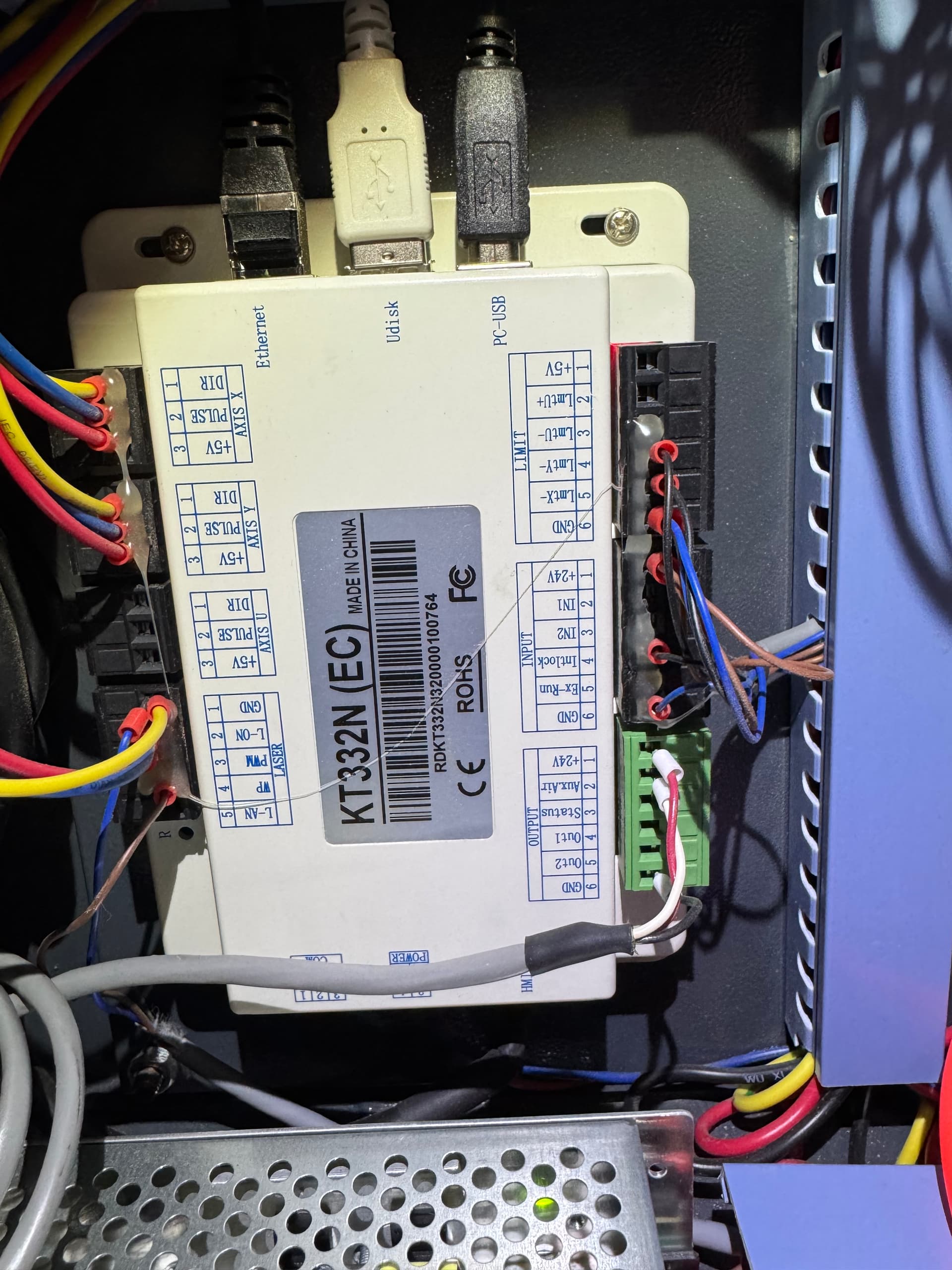 Ruida 644XG does not control X and Y axis - Ruida controllers