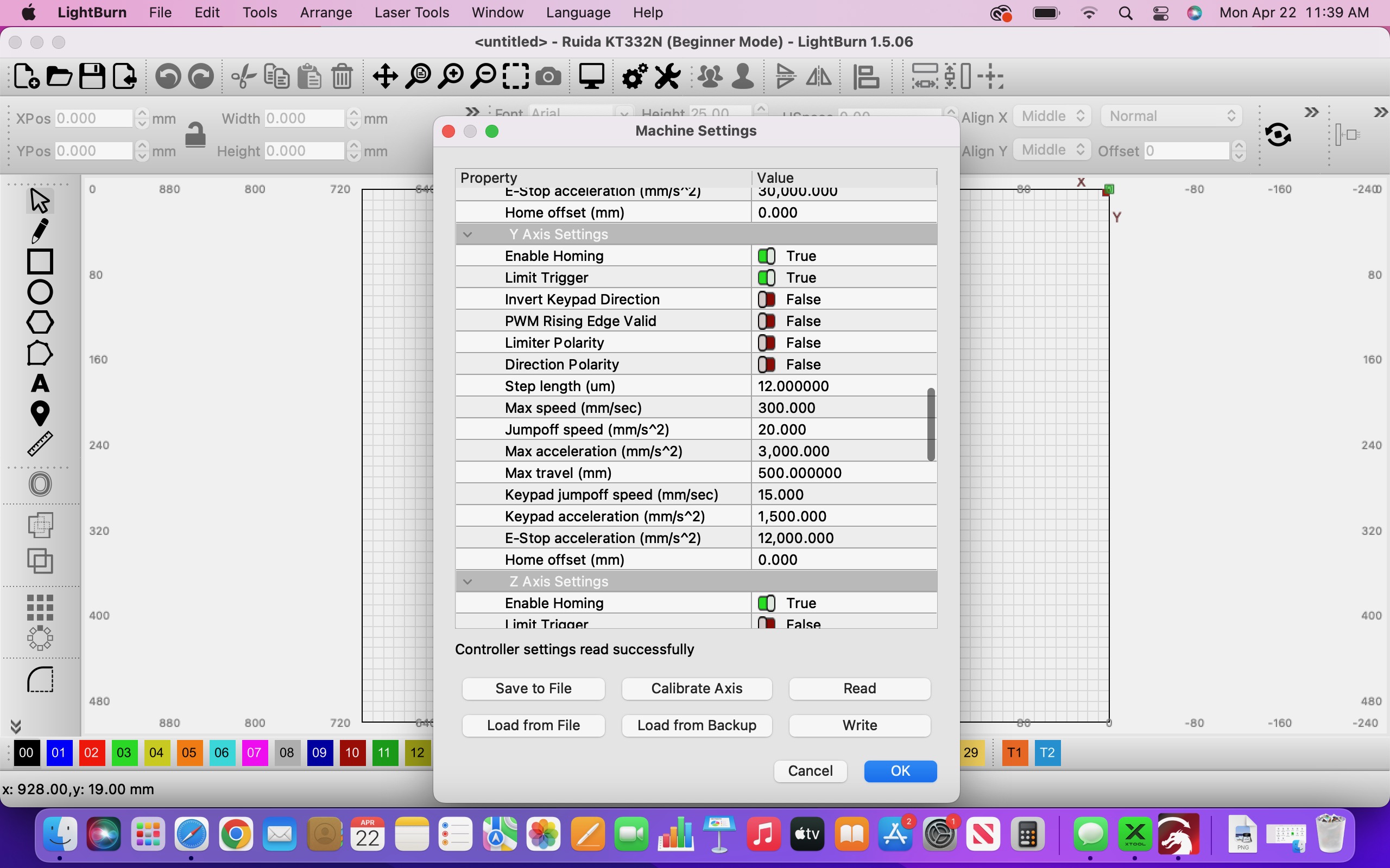 XY Axis Over Scale - Ruida controllers - LightBurn Software Forum