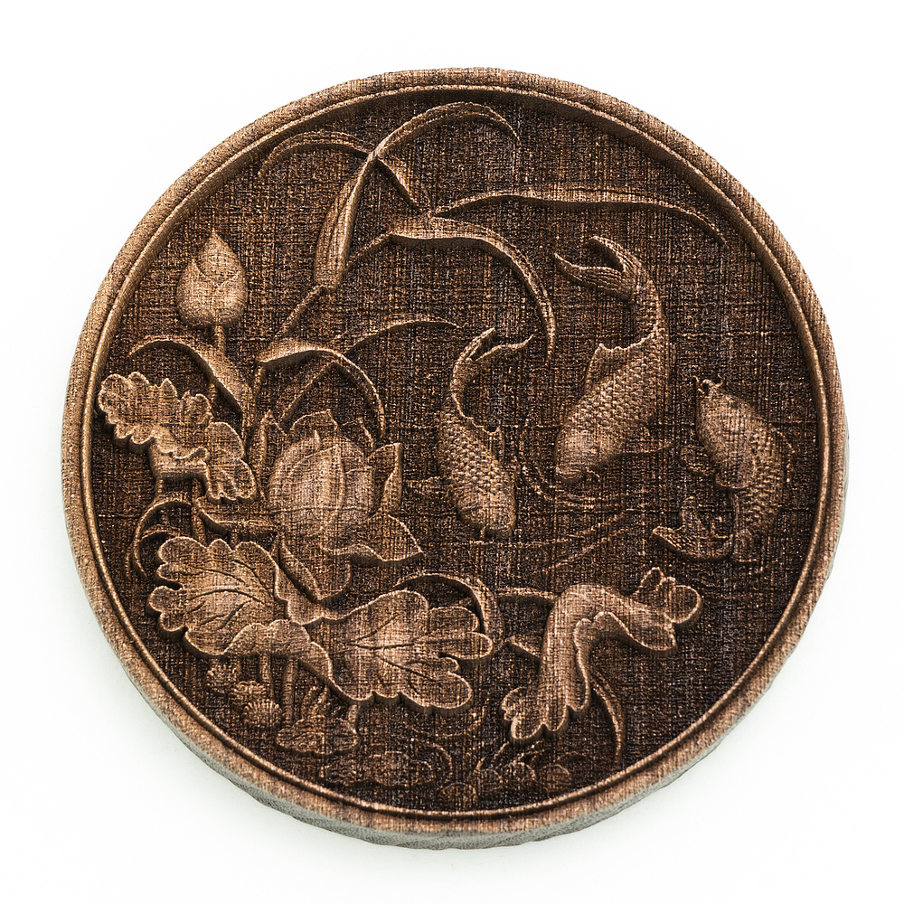 First attempt at 3D grayscale engraving Finished creations LightBurn Software Forum