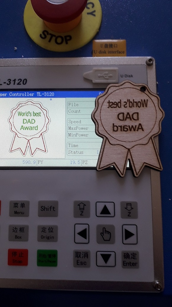 Laser engraving a mirror image Getting Started With LightBurn