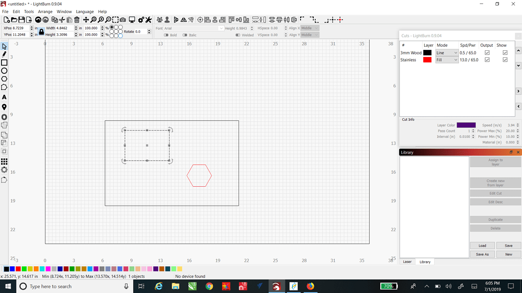 Creating Material Library 4 by raykholo LightBurn Software