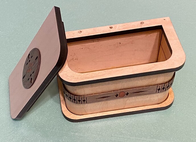 Rounded rectangle box 1 open