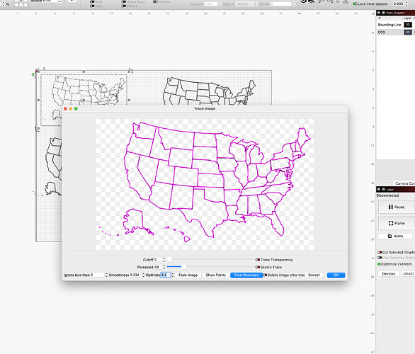 US image trace
