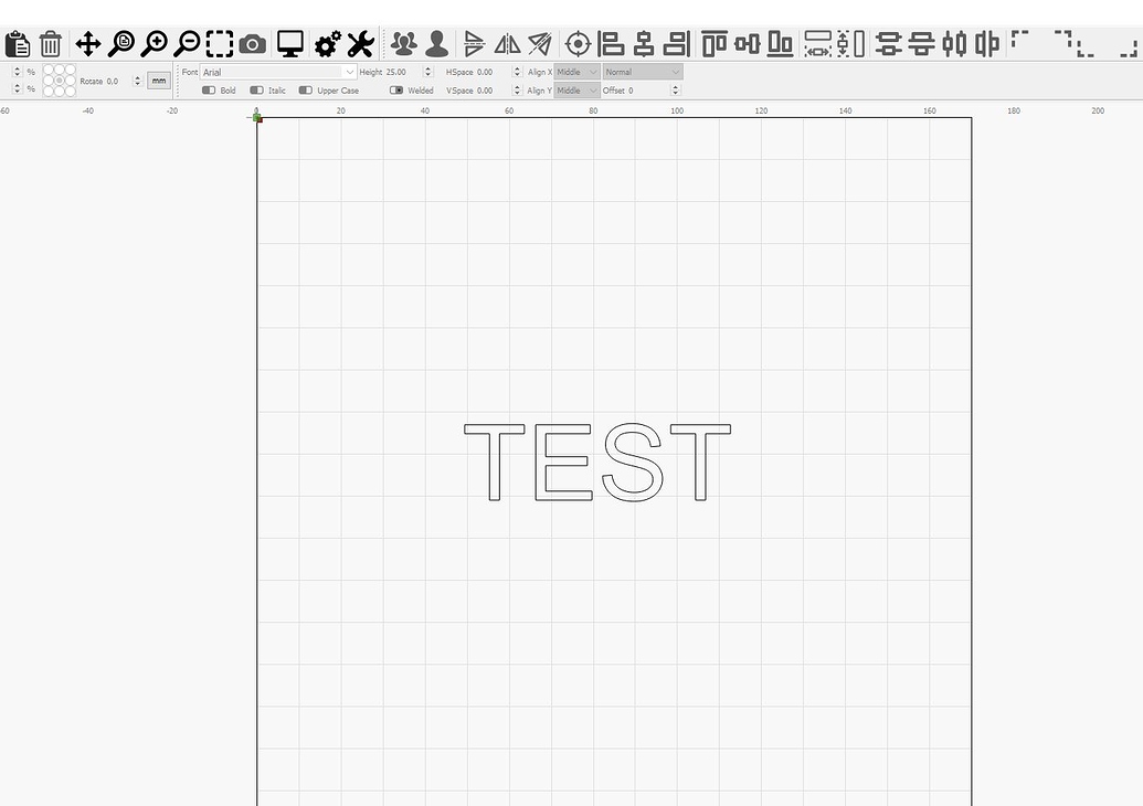 Neje Text Neje Master 2 burn mirroed text - Getting Started With LightBurn ...