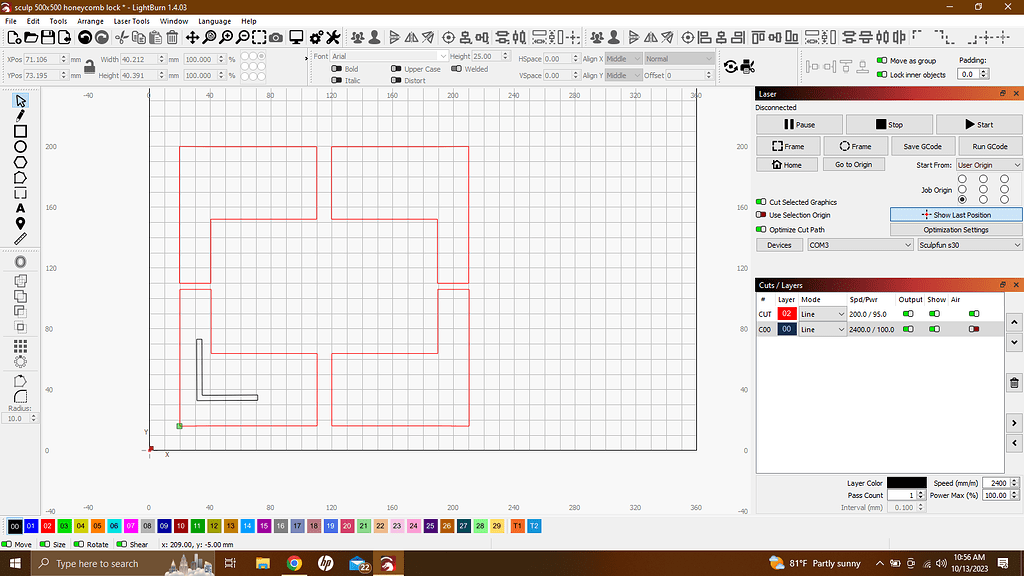 Positioning of objects within objects - LightBurn Software Questions ...