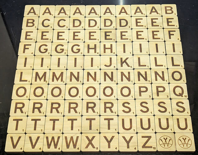 100-Tile Scrabble Set