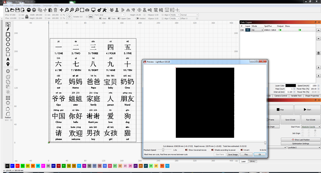 Vector Fill Renders Black Box - Lightburn Software Questions 