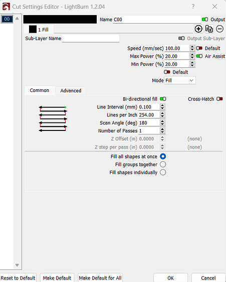 Fill mode is going bottom to top - how to switch that? - LightBurn ...
