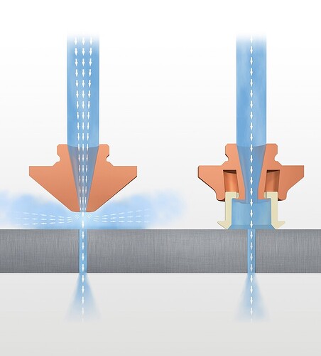 Air assist increase nozzle