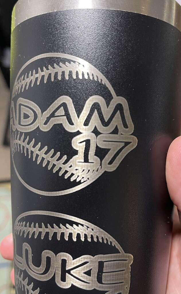 The solution to your tumbler engraving needs is here!! 👊 Say hello to Brilliance  Laser Marking Spray. @wrightswoodworks talks about this, By OMTech Laser