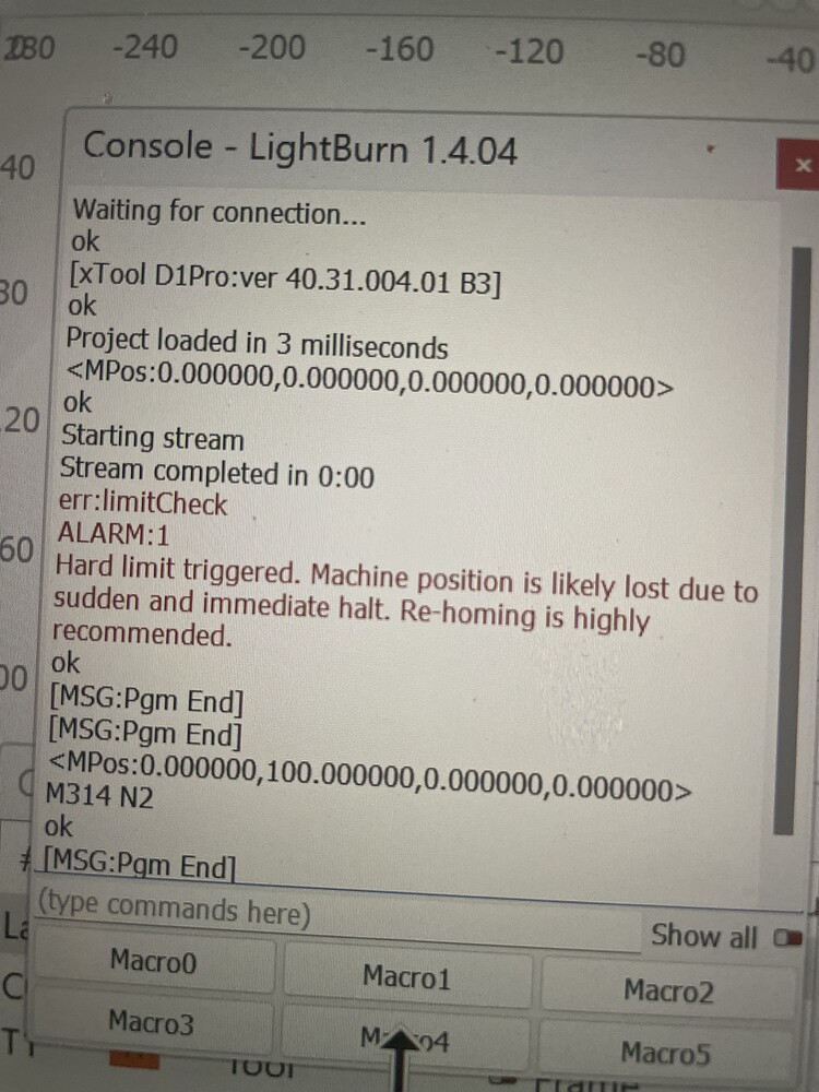 Limit switch error my D1 Pro on the Y axis LightBurn Software Questions LightBurn Software Forum