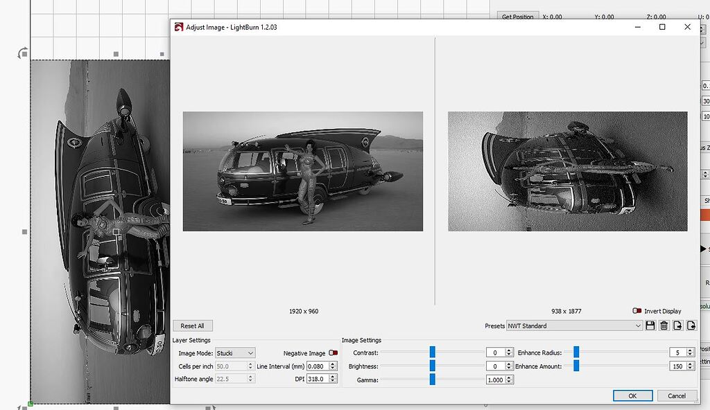 Adjust Image View Not Rotated Correctly V1.2.03 - LightBurn Software ...