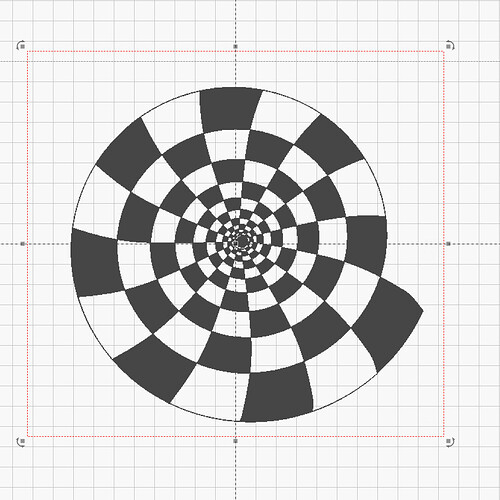 LightBurn - Spiral blocks layout