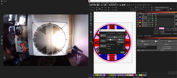 laser problem with 300mm lens