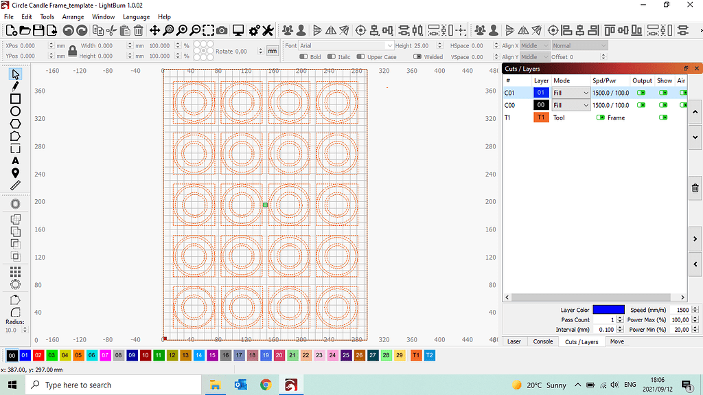 Laser not burning in the same position as set in Laserburn program ...