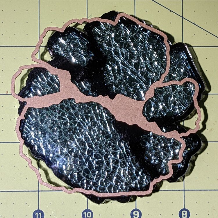 Smashed Glass Coasters Finished Creations LightBurn Software Forum