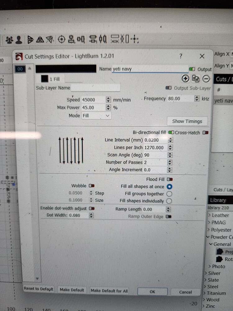 Lightburn settings for rotary yeti galvo lightburn software forum