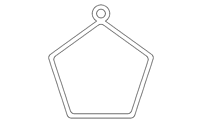 pentagon with circle