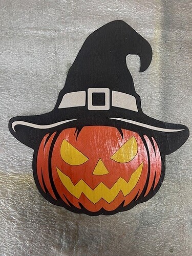 Scary Pumpkin with Witch