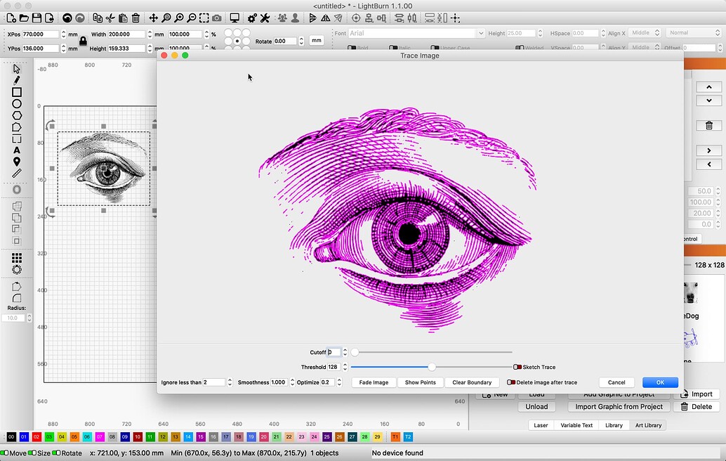 Tracing function - LightBurn Software Questions - LightBurn Software Forum