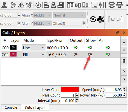 2023-07-03 turn off Show for printing