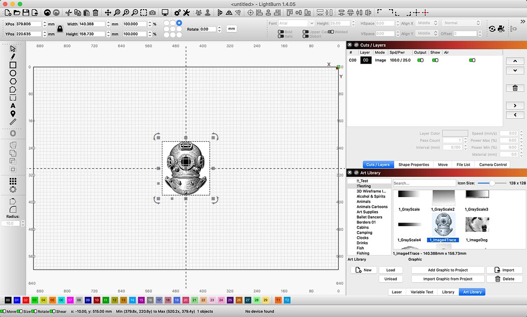 Lightburn Software Library Click Off & Click On from Library? - LightBurn Software Questions ...