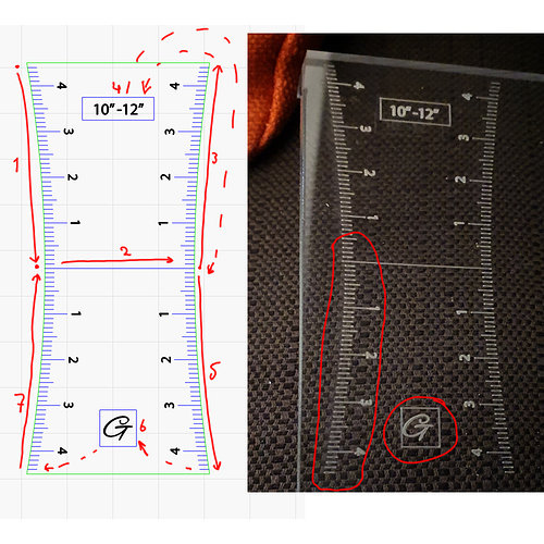laser alignment engraving
