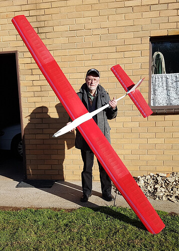 Trev and AM40 powered glider 2018aug31