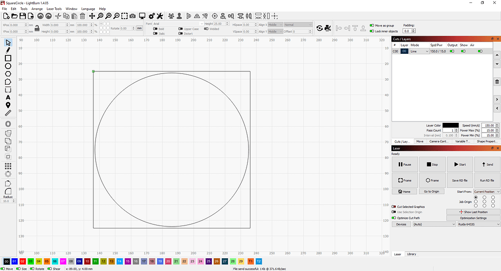 Ruida Software Ruida - Wobbly lines and shapes not placed correctly - Ruida ...