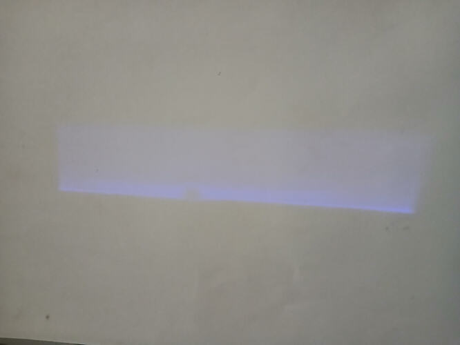 Laser line test