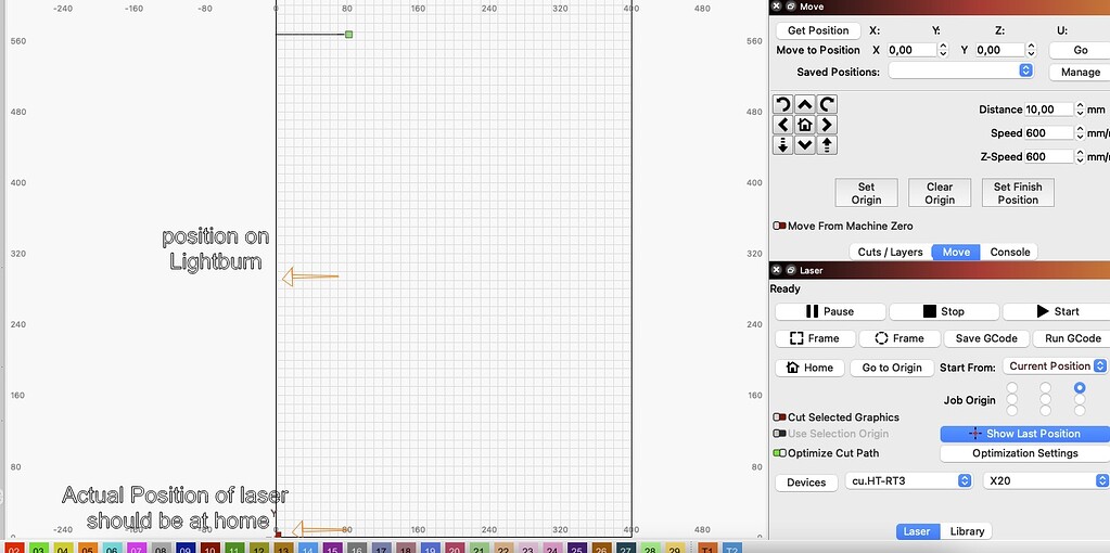 Laser Position Doesn't Recognise Where It Is Accurately On Lightburn ...