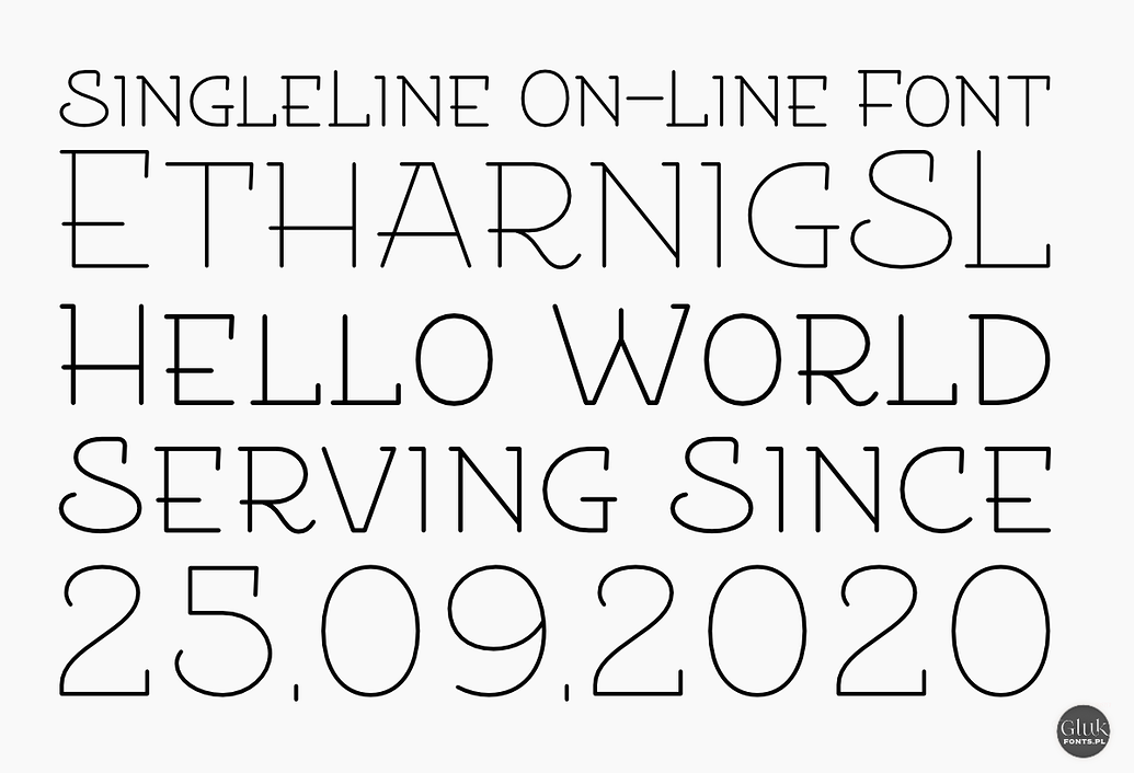 Laser cutting single line font