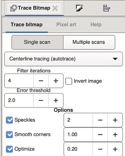 Trace bitmap
