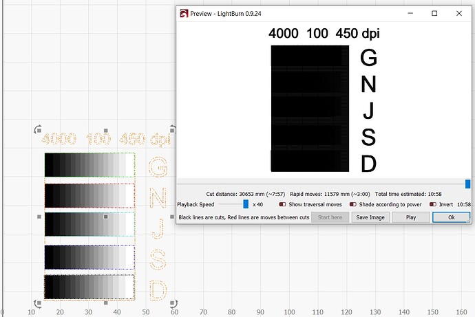 Grayscale calibration on screen and in preview mode 6 18 2021