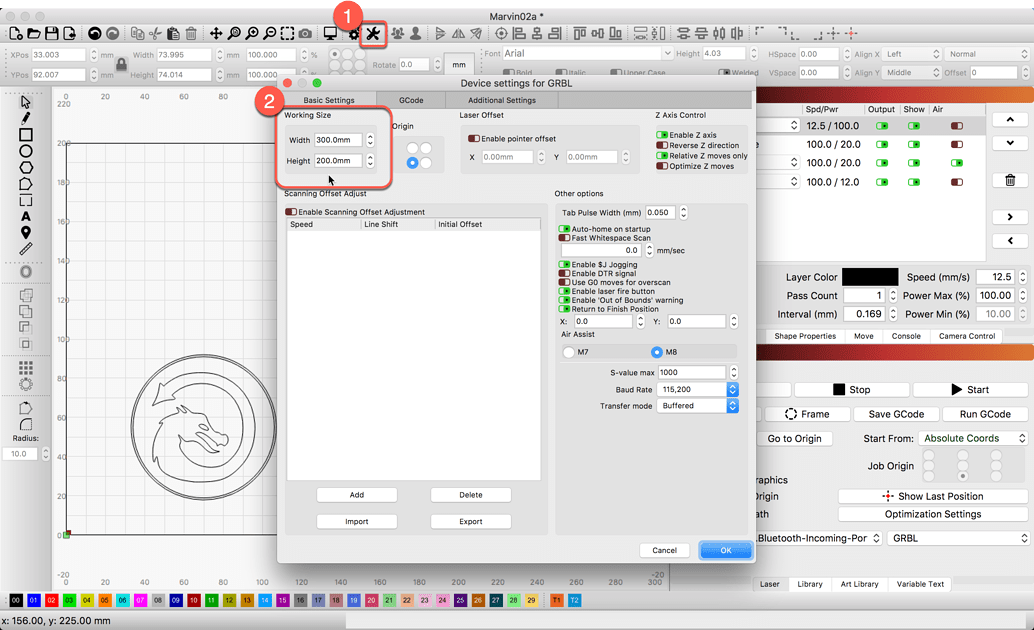 Workspace Size Setting - LightBurn Software Questions - LightBurn ...