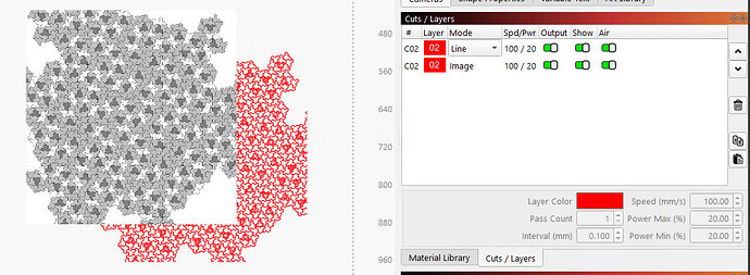 LightBurn - layer order