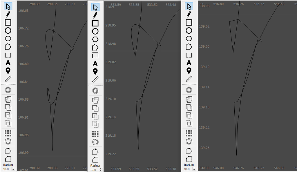 Export as svg/ai/dxf changes some paths. Bug? LightBurn Software