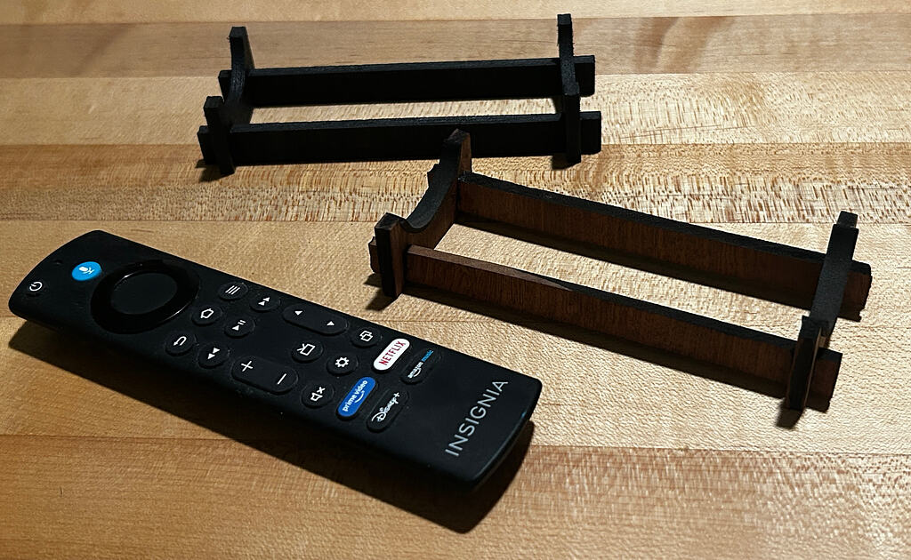 Simple Custom Tv Remote A simple TV remote caddie - Finished Creations - LightBurn Software Forum