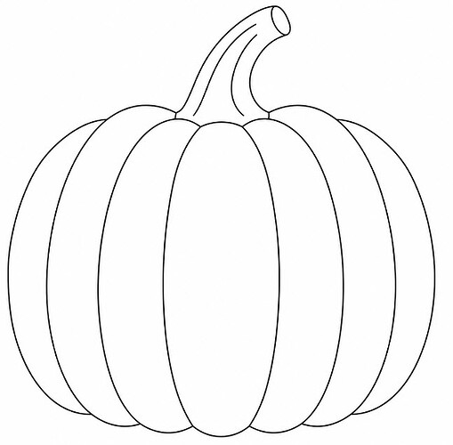 Simple Pumpkin Drawing