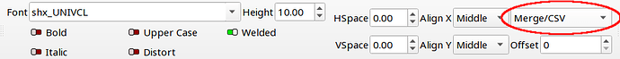 LightBurn Merge-CSV text