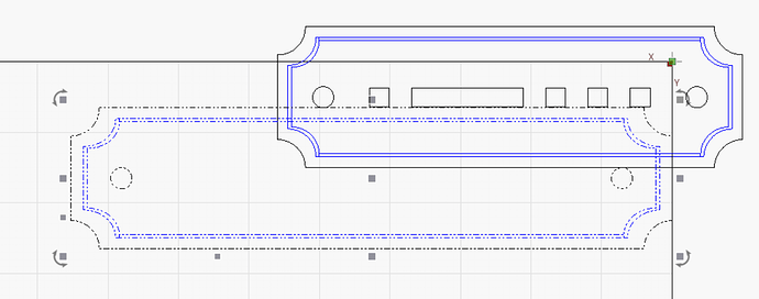 Any structure reaching out off the working size does not provide resistance for docking