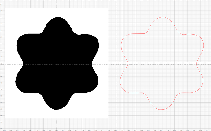 LightBurn - filled scanned image trace