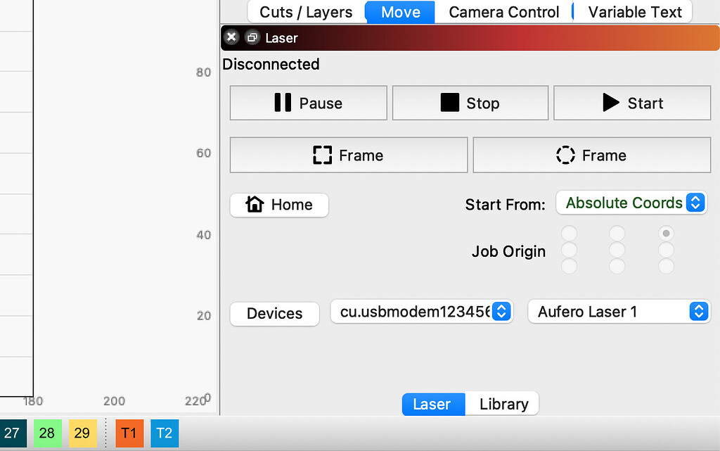 Aufero laser 1 disconnected common problems lightburn software forum