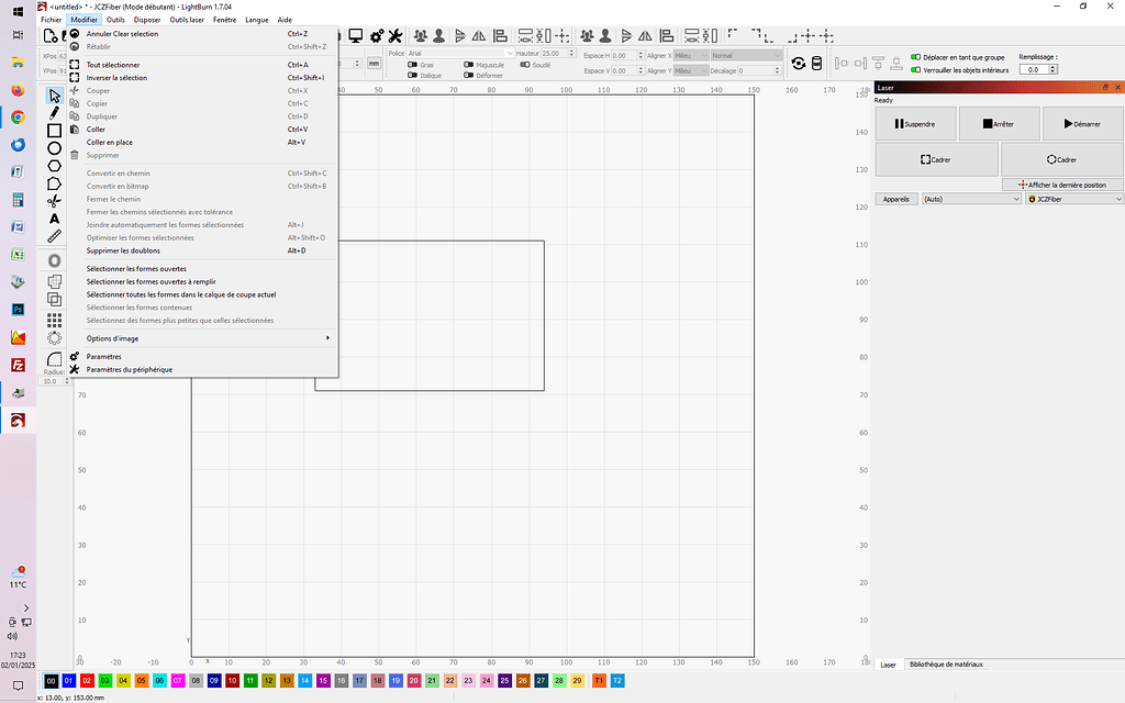 Machine setting not available in menu - LightBurn Software Questions ...