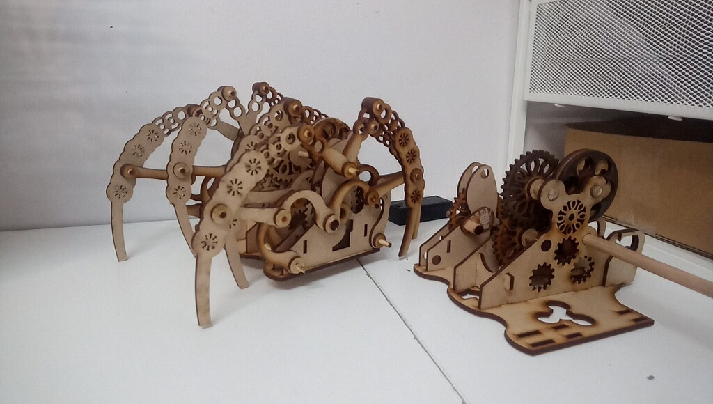 Walking spider kit for kids - Finished Creations - LightBurn Software Forum