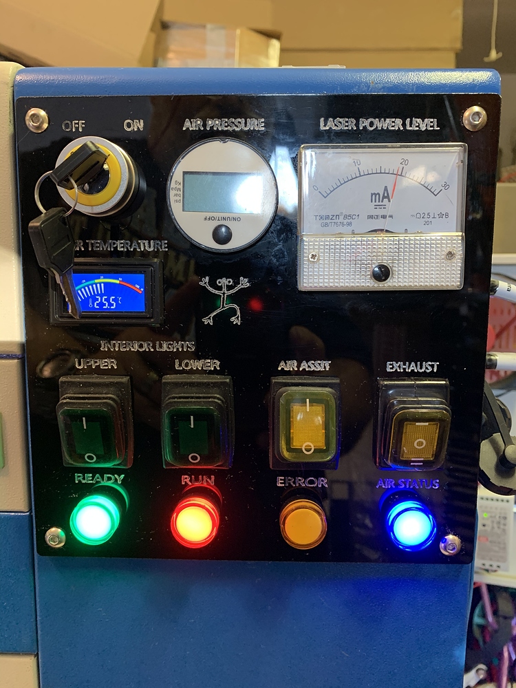 lightburn software control air assist