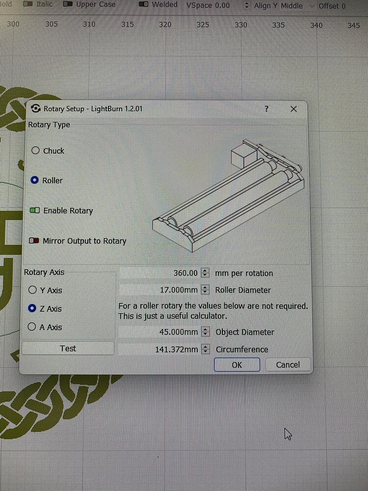 Xtool D1 Pro Rotary Stretching xTool LightBurn Software Forum
